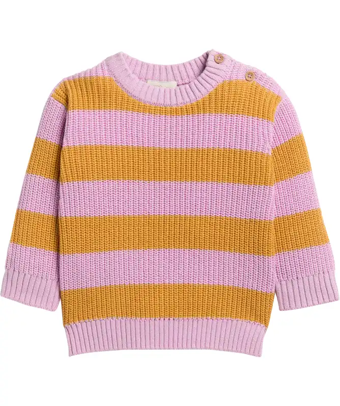 Strickpullover mit breiten Streifen
