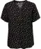 Blouse met stippen zwart/wit