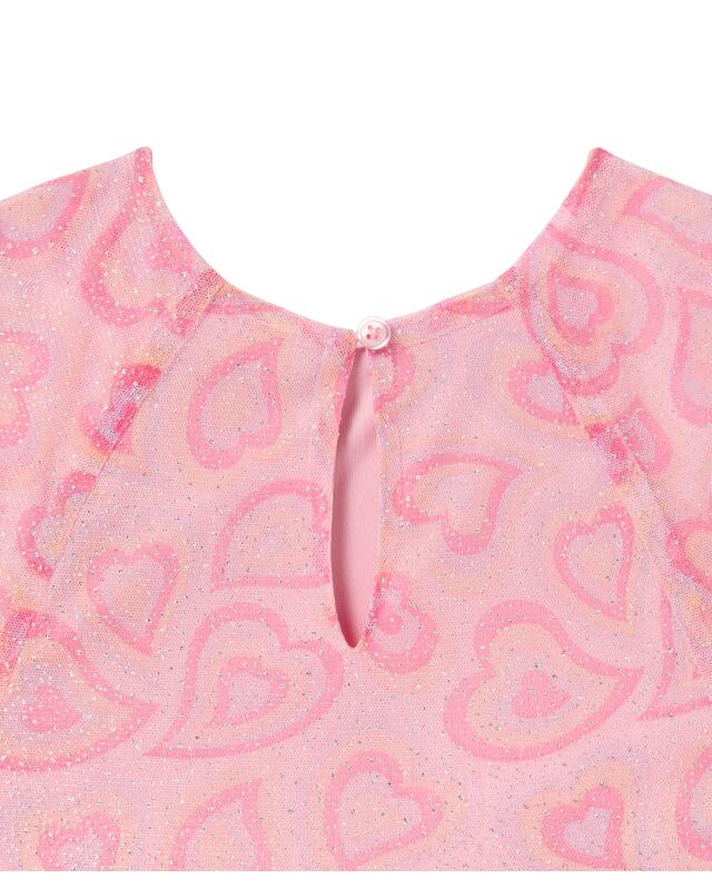 فستان بقلوب للبنات، وردي فاتح (KiK Kleid mit Herzen (hellrosa)) — KiK, منتج ألماني أصلي في المغرب