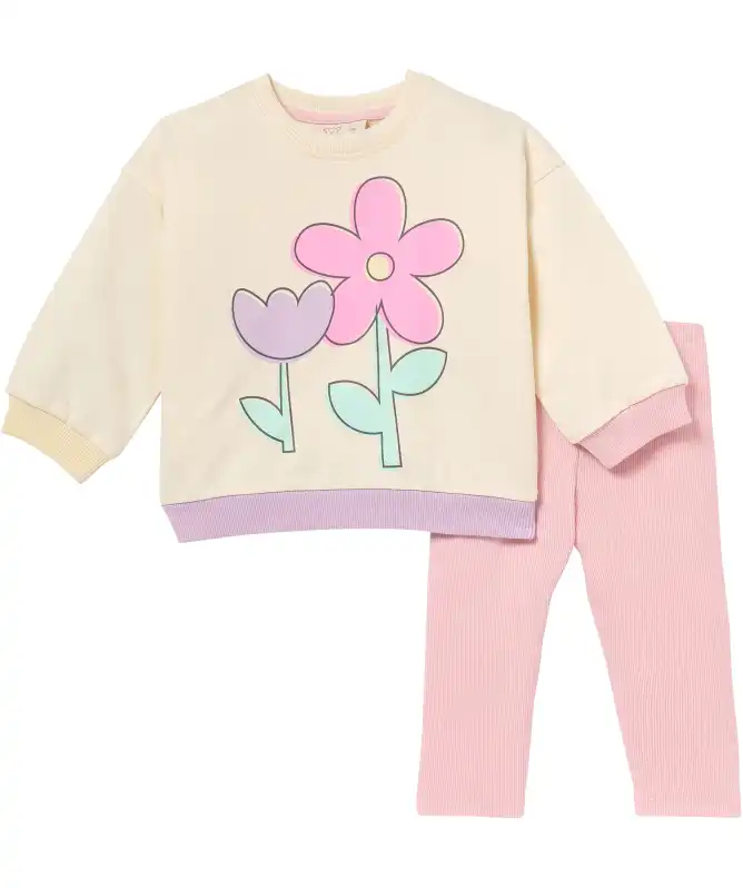 Sweatshirt + Leggings Blumen