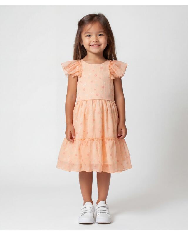 Chiffon dress for girls, apricot (KiK Hübsches Chiffonkleid (apricot)) — KiK, authentic German product in Morocco