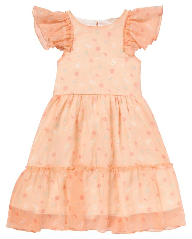 Chiffon dress for girls, apricot (KiK Hübsches Chiffonkleid (apricot)) — KiK, authentic German product in Morocco
