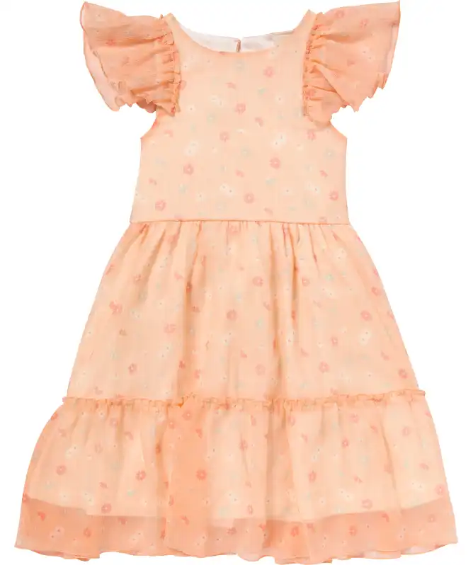 Kinder jurk met chiffon