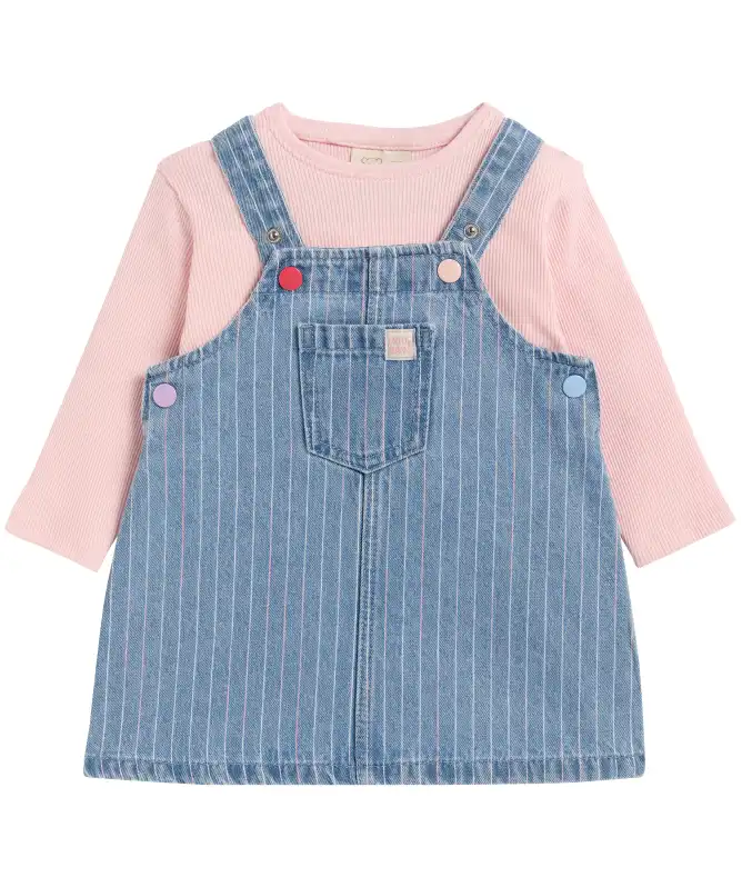 Langarmshirt + Latzkleid