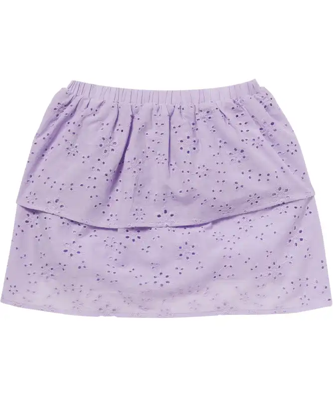 Sukně na ramínka v lila barvě