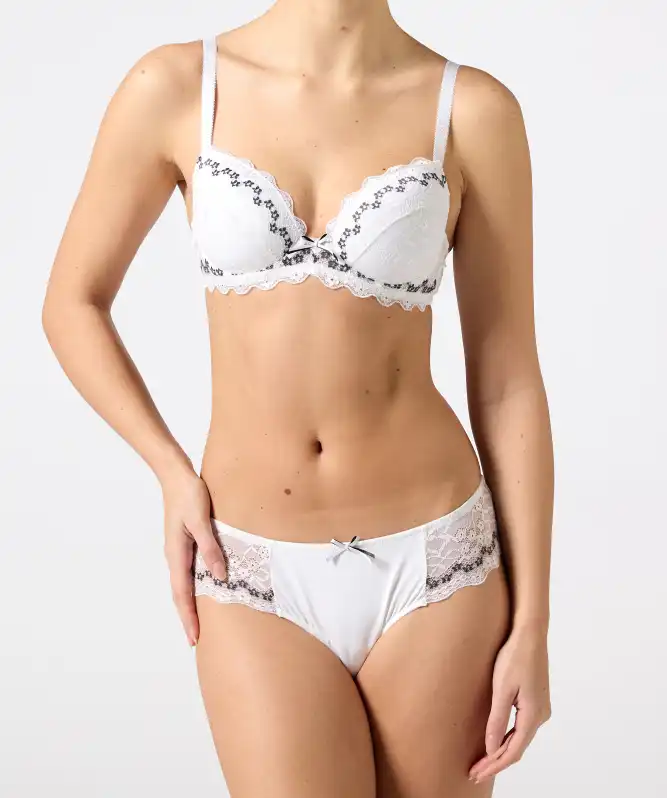 Biustonosz push-up + figi