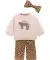 Opaska + bluza + spodnie jasnobrązowy