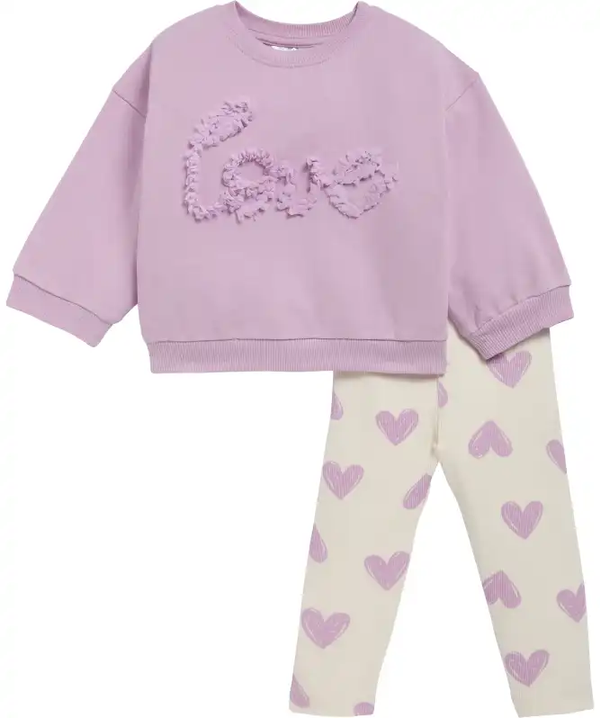 Jogginganzug in Flieder