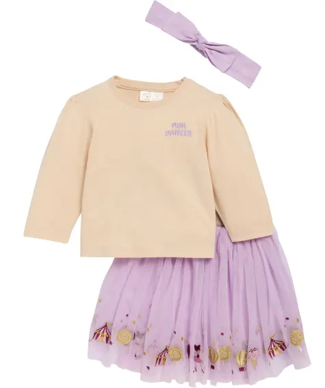 Opaska + koszulka + spódniczka