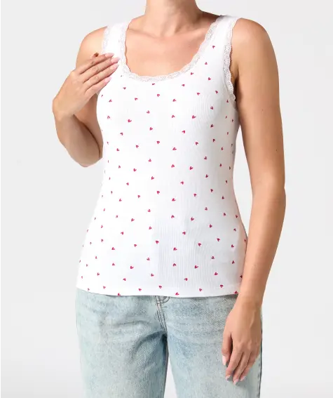 Tanktop mit Herzen