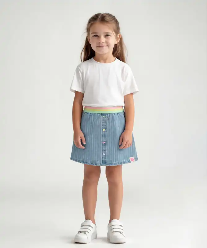 Rock mit Nadelstreifen