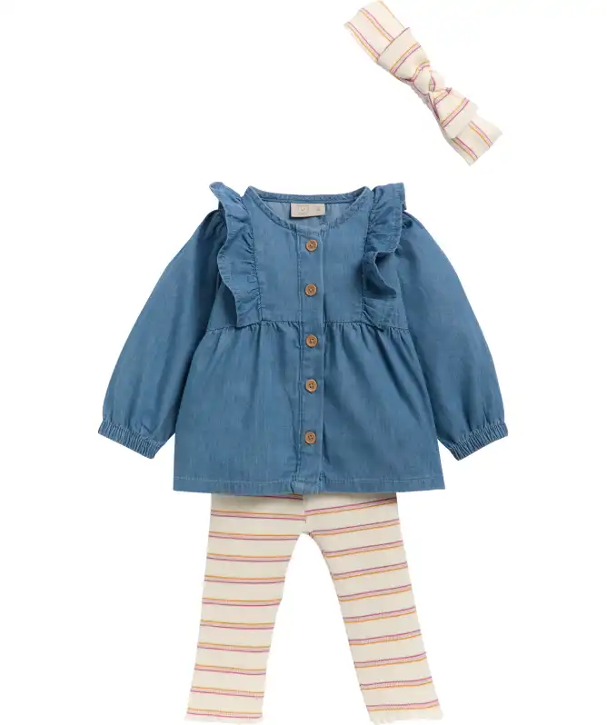 Stirnband + Bluse + Leggings