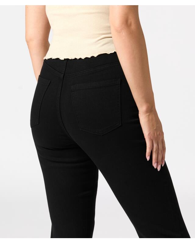 Jean taille haute femme, noir (KiK Jeans High-waist (schwarz)) — KiK, produit allemand authentique au Maroc