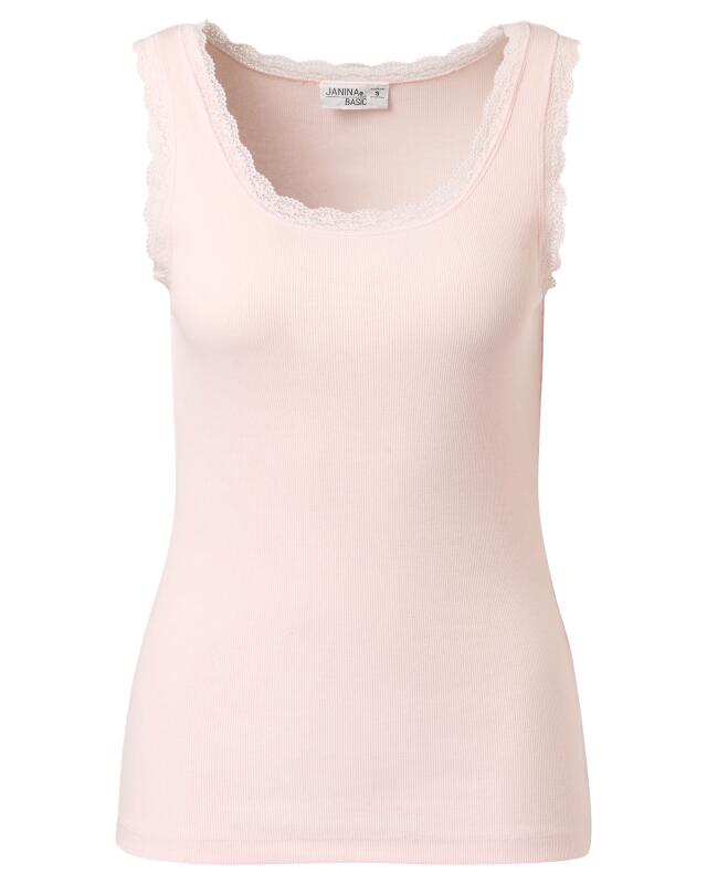 توب بدانتيل للنساء، وردي (KiK Top mit Spitze (rosa)) — KiK, منتج ألماني أصلي في المغرب