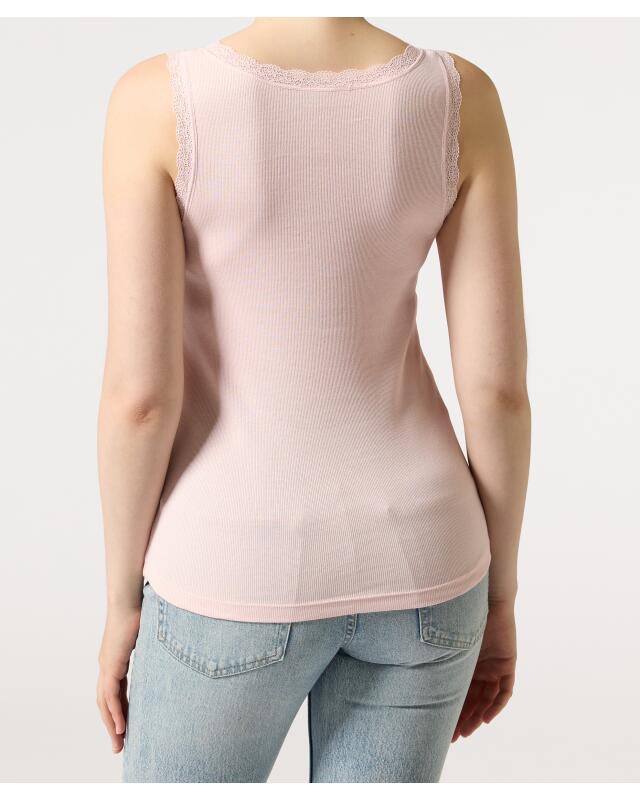 توب بدانتيل للنساء، وردي (KiK Top mit Spitze (rosa)) — KiK, منتج ألماني أصلي في المغرب