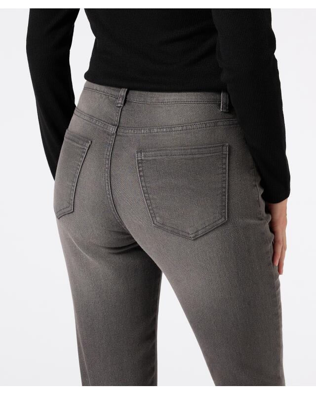 Jean taille haute femme, jean gris (KiK Jeans High-waist (jeans grau)) — KiK, produit allemand authentique au Maroc