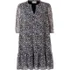 Mesh-Kleid mit Blumenmuster