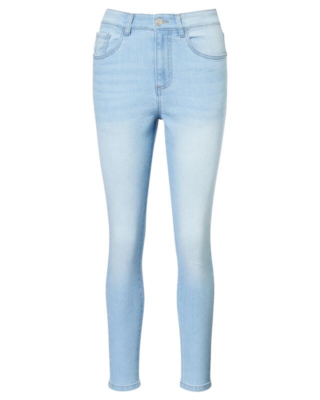 Jean à effets délavés femme, jean clair (KiK Jeans mit Waschungseffekten (jeansblau hell)) — KiK, produit allemand authentique au Maroc