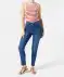Jeans high-waist donker denimblauw