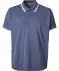 Poloshirt met contrasterende strepen donkerblauw
