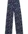 Kinder broek comfortabel van viscose donkerblauw met patroon