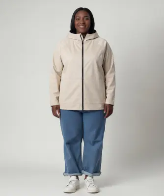 Softshell jas met capuchon