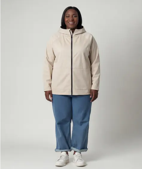 Softshell jas met capuchon