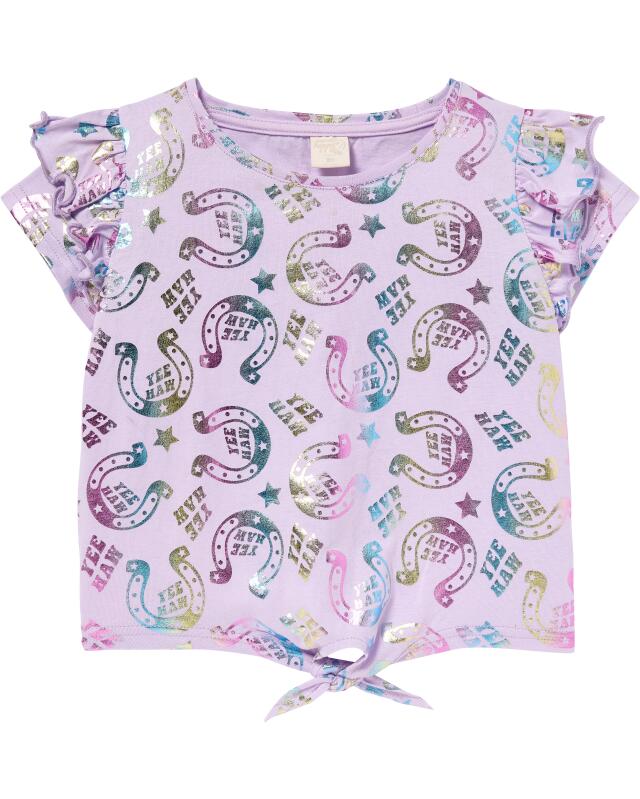 T-shirt cowgirl fille, lilas (KiK T-Shirt Cowgirl (flieder)) — KiK, produit allemand authentique au Maroc