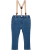 Jeans met bretels denimblauw