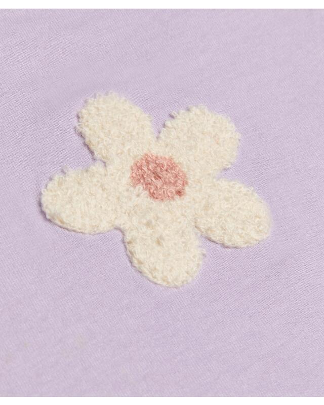T-shirt à fleurs fille, lilas (KiK T-Shirt mit Blumen (flieder)) — KiK, produit allemand authentique au Maroc