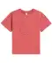 Kinder T-shirt met bloemmotief rood