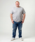 Basic T-Shirt grau melange