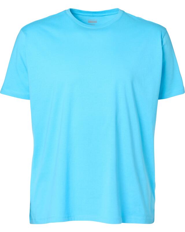 T-shirt basique homme, aqua (KiK Basic T-Shirt (aqua)) — KiK, produit allemand authentique au Maroc