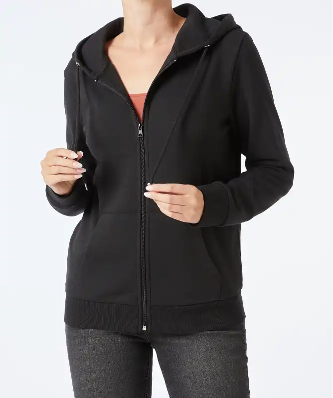 Schwarze Sweatjacke