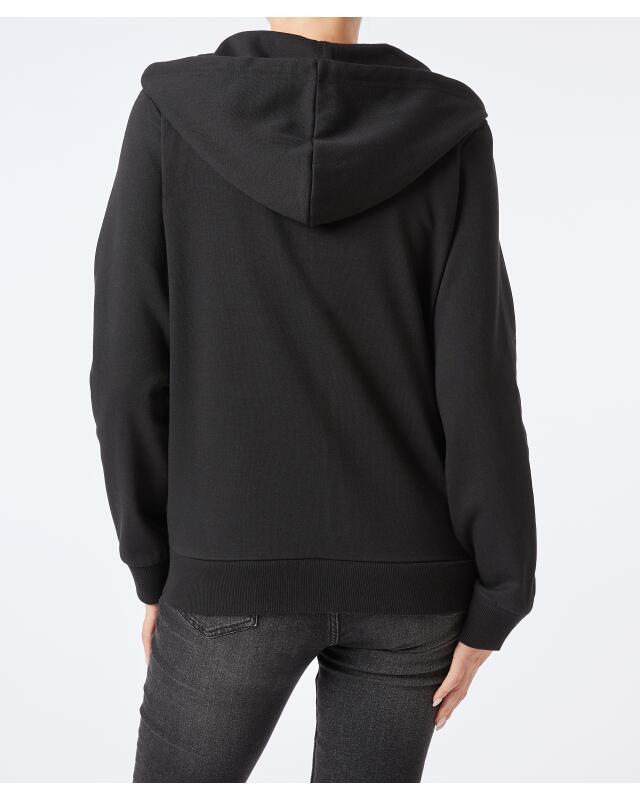 Veste sweat zippée femme, noir (KiK Schwarze Sweatjacke (schwarz)) — KiK, produit allemand authentique au Maroc