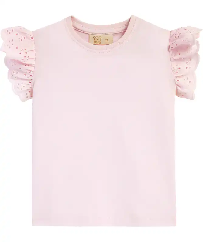 T-Shirt mit Rüschenärmeln