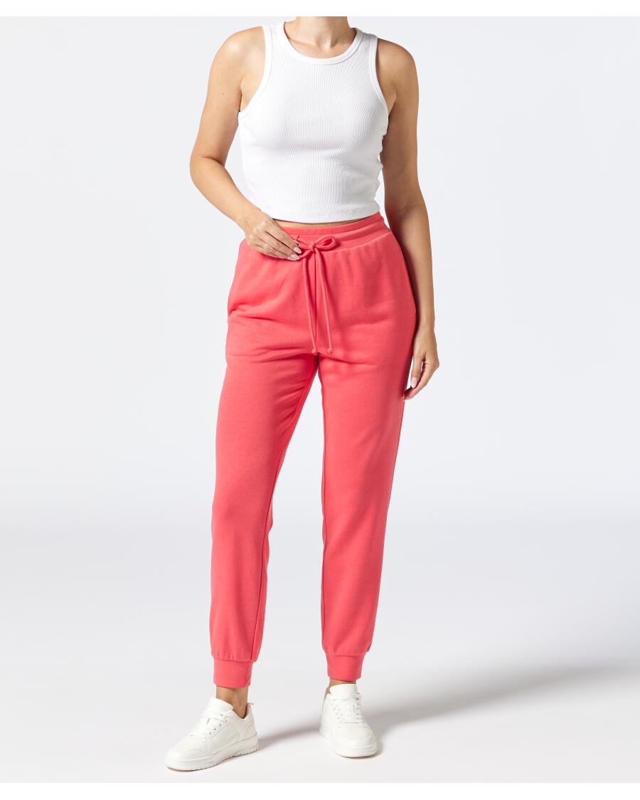 Joggingbroek voor Dames, donkerkoraal
