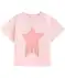 Kinder T-shirt met ster lichtroze