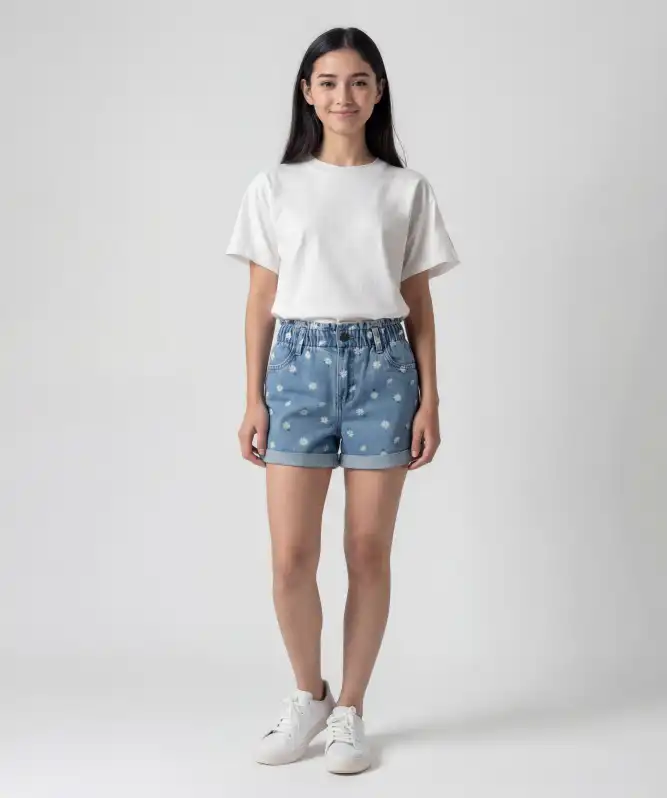 Shorts mit Gänseblümchen