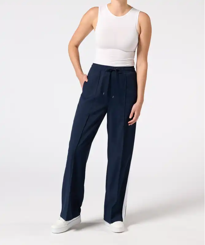 Palazzo broek met zijstrepen