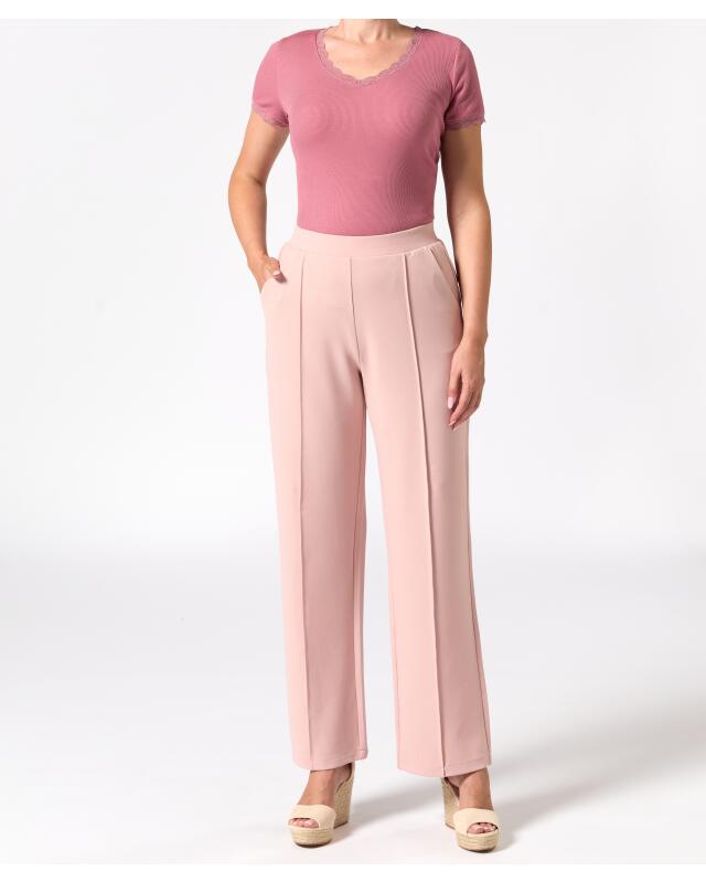 سروال سهل اللبس بخصر عال للنساء، وردي غامق (KiK Pull-on-Hose High-waist (dunkelrosa)) — KiK, منتج ألماني أصلي في المغرب