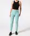 Twillhose mit hoher Leibhöhe mintgrün