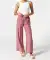 Palazzohose mit Tunnelzug dunkelrosa