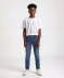 Kinder jeans met koorden denimblauw