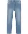 Kinder lichtgekleurde broek met super-stretch denimblauw licht gewassen
