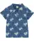 Kinder poloshirt met palmbomen blauw