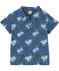 Kinder poloshirt met palmbomen blauw