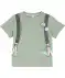 Kinder T-shirt met rugzakprint lichtkaki