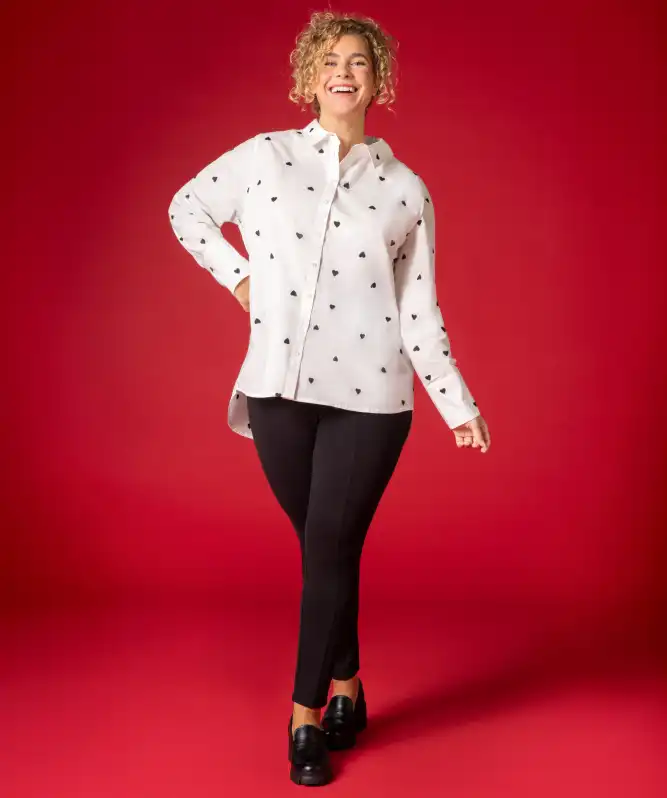 Treggings in Schwarz