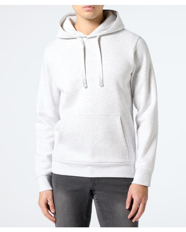 Sweat à capuche homme, écru chiné (KiK Sweatshirt mit Kapuze (natur melange)) — KiK, produit allemand authentique au Maroc
